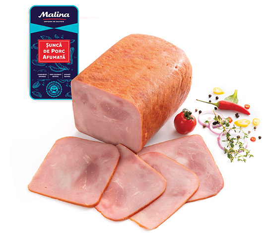 Șuncă de porc afumată